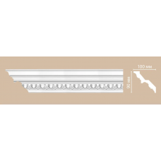 Потолочный плинтус с орнаментом Decomaster DT 9808 (90*100*2400)