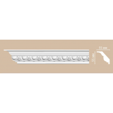Потолочный плинтус с орнаментом Decomaster DT 13 (55*55*2400)