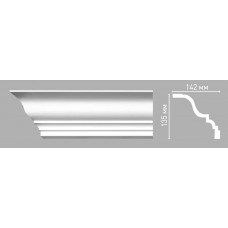 Плинтус потолочный гладкий Decomaster 96271/20 (135х142х2400мм)